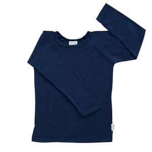 Internet only: Kids Merino Long Sleeve Top | Indigo