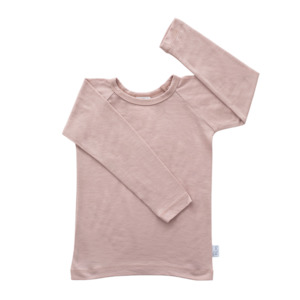 Internet only: Baby Merino Long Sleeve Top | Blush