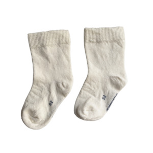 Internet only: Baby Merino Crew Socks | Vanilla