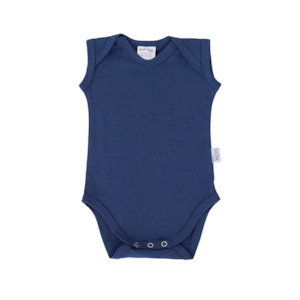 Internet only: Singlet Merino Bodysuit | Navy