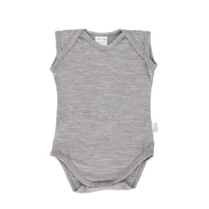 Internet only: Singlet Merino Bodysuit | Grey Marle