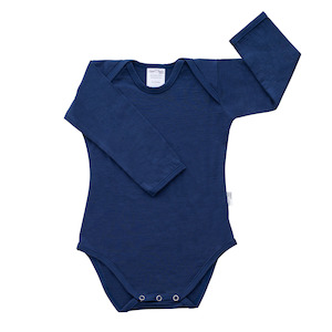 Internet only: Long Sleeve Merino Bodysuit | Navy