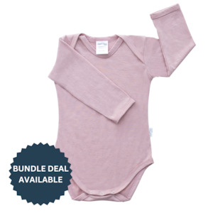 Long Sleeve Merino Bodysuit | Blush