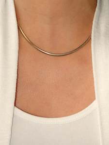 Suzzy Gold plated Chain Necklace