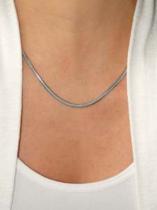 Internet only: Suzzy Silver Chain Necklace