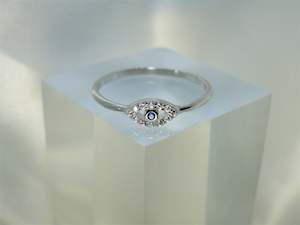 Evil Eye 925 Sterling Silver Ring