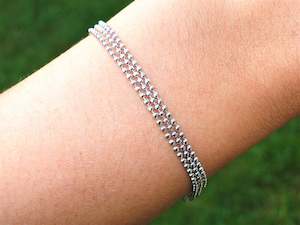 Multi-Layered Silver Bracelet