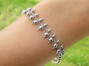 Millie White Rhodium Plated Bracelet