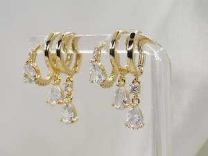 Ayla Gold plated Hoops Set