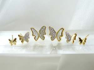 Internet only: Spring Gold Stud Earrings Set