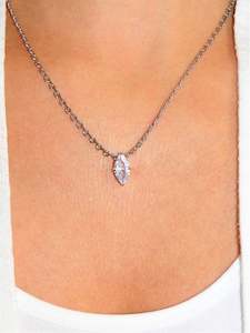 Marquise Silver Necklace