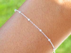 Tiny Balls 925 Sterling Silver Kids Bracelet