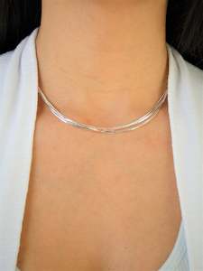 Multilayer Sterling Silver Necklace