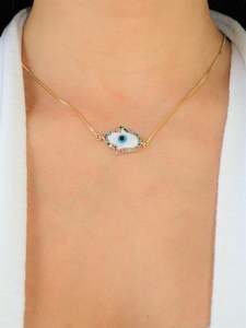 Evil Eye Gold Necklace