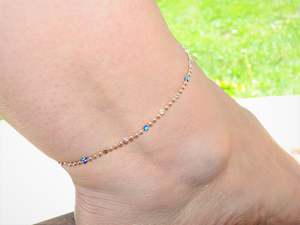 Evil Eye Golden Anklet