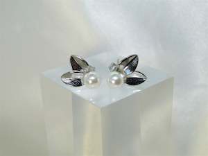 Leaves Sterling Silver Stud Earrings