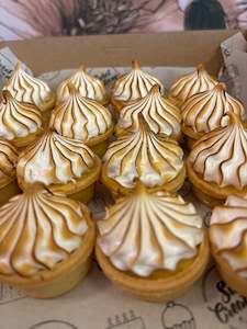 Cake icing or decorating: Mini Lemon meringue pies