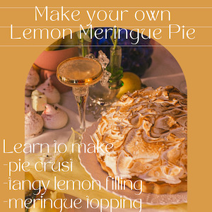 Cake icing or decorating: Lemon Meringue pie class Friday 13th September 5pm-7.30 pm & Sunday 24th November 2pm - 4.30pm