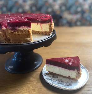 Black Doris Plum Cheesecake