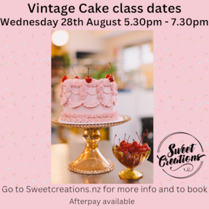 Vintage Cake decorating class