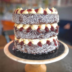 Chocolate Lamington Layer Cake