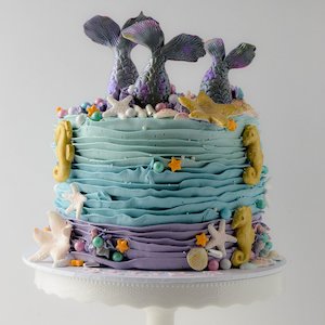 Ruffles & Mermaid Tails Cake