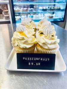 Cake icing or decorating: Coconut and Passionfruit Cupcake