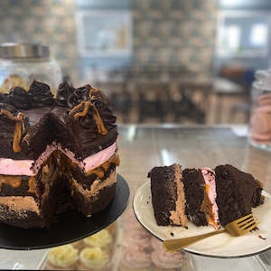 Chocolate Pinky Bar Cake