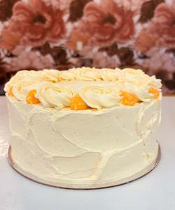 Cake icing or decorating: Lemon Cake