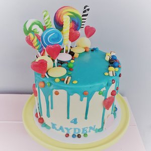 Lollipop Loaded Cake