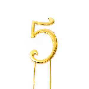 Number #5 Cake Topper