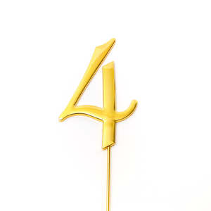 Number #4 Cake Topper