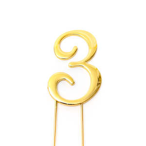 Number #3 Cake Topper