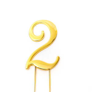 Number #2 Cake Topper