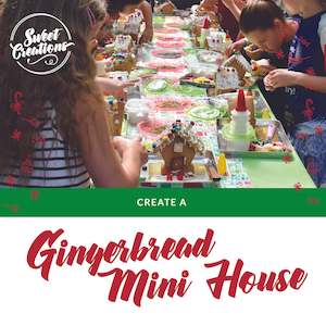 Christmas mini gingerbread house class