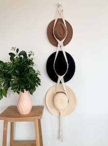 Triple MacramÈ Hat Hanger