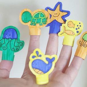 Pet: Printable Finger Puppets - Under The Sea