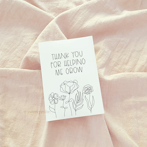 Pet: Teacher Thank You Card - Grow