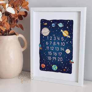 Pet: Number Print - Solar System