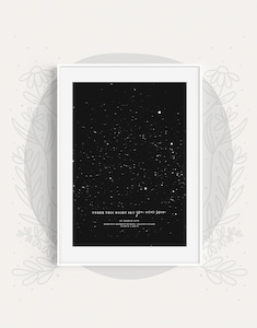 The Night Sky (Birth Print)