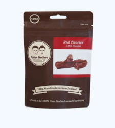 Confectionery: Potter Brothers Red Licorice in Milk Chocolate