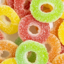 Confectionery: Sour Colourful Ring