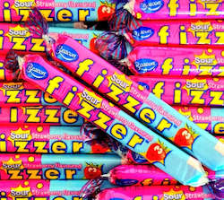 Confectionery: Sour Strawberry Fizzer