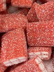 Confectionery: Sour Strawberry Bricks