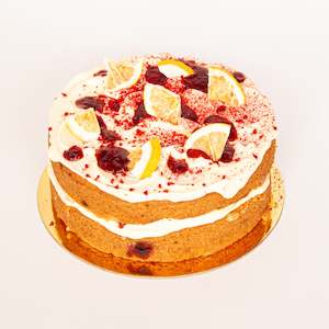 Cake: Lemon & Raspberry Cake (Vegan)