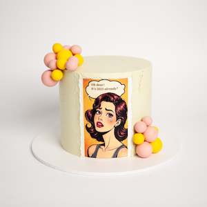 Cake: Themed Edible Image Bubble Cake