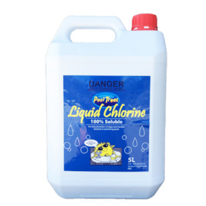 Swimming pool chemical: Liquid Chlorine 5L