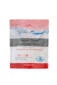 Swimming pool chemical: Super Clear Clarifying Tabs (individual)