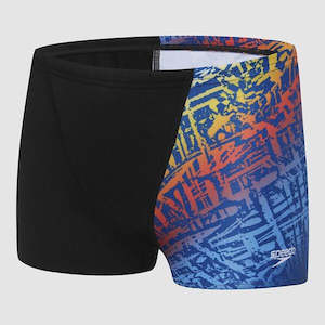 Boys Aquashorts: SHADES AQUASHORT BLACK/BLUE SPEEDO