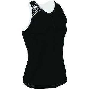 Mens Tri Top: TX2000 MENS SINGLET BLACK BLACK